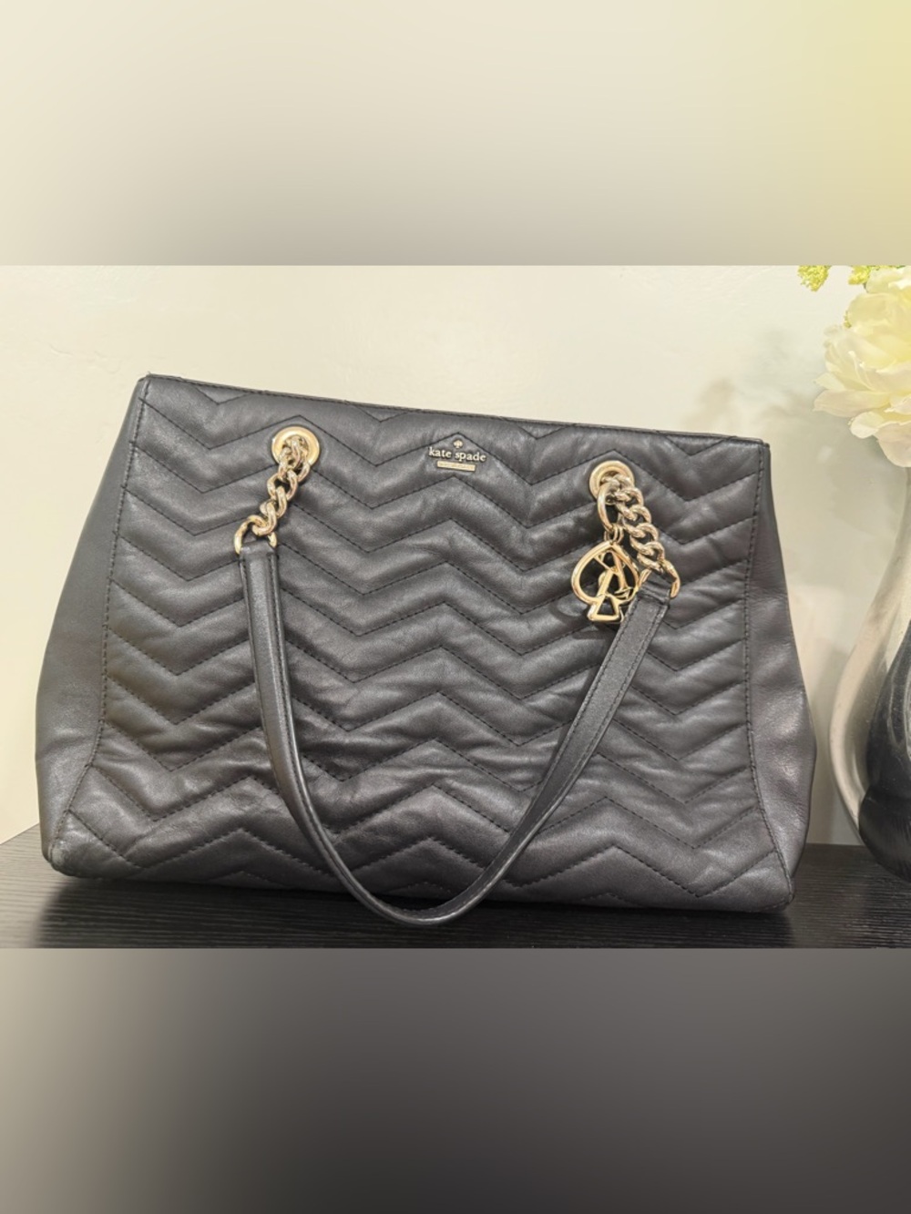 Kate Spade ♠️ Black New York Reese Park Courtnee Shoulder Tote